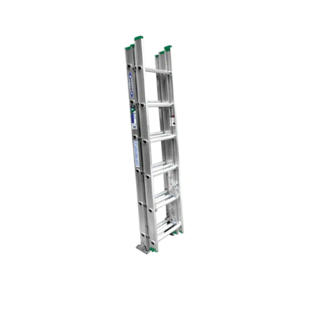 Werner 16ft Aluminum D-Rung Extension Ladder D1216-2