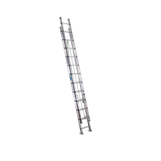 Werner 24ft Aluminum D-Rung Extension Ladder D1224-2