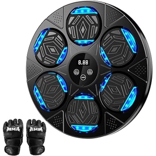 LOLBOX Boxing Machine For Adults and Kids, Smart Bluetooth Boxing Training Equipment with Gloves Wall Mounted