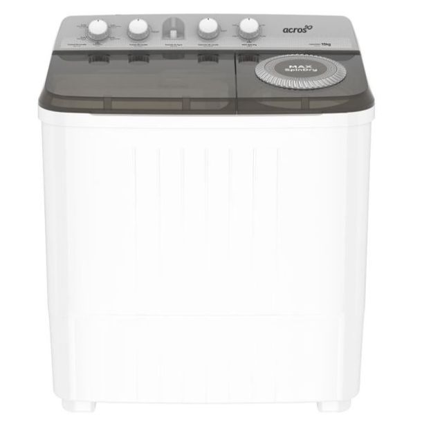 Acros Semi- Automatic Washer 15kg (White)
