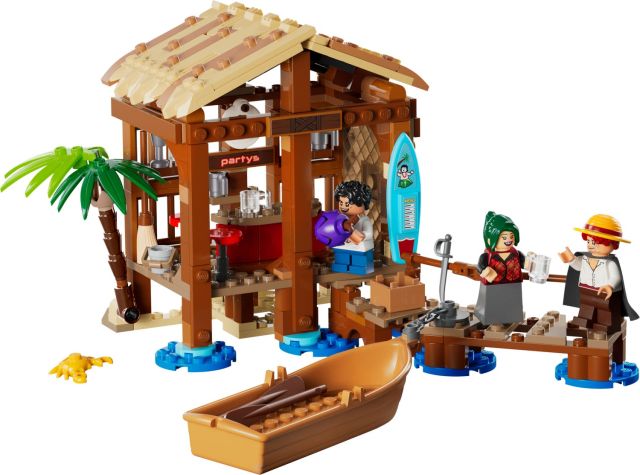 LEGO One Piece Windmill Village Hut Building Blocks